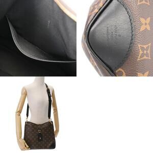 Louis Vuitton Monogram Odeon NM Brown Black Canvas Shoulder Bag